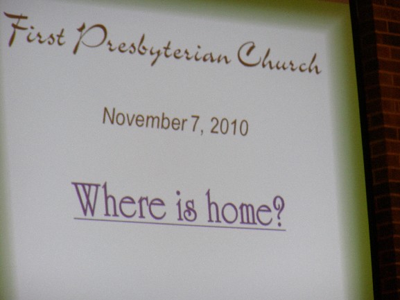 <!-- C -->Church Homecoming - November 7, 2010