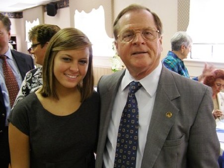 Mayor Joe Bennett - member with his granddaughter Shelley